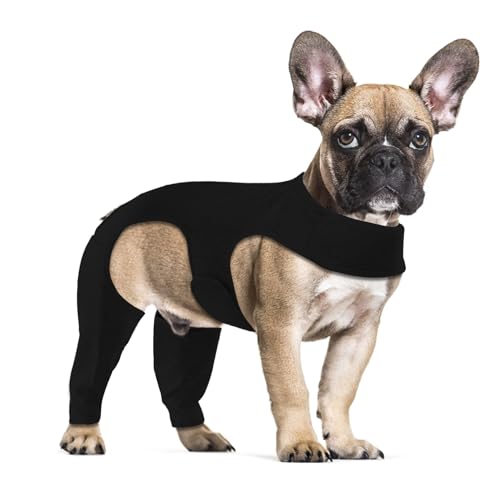 Yoolhamy Chirurgie-Genesungsanzug, Bein-Wundschutz-Bandage, bequeme Ellbogenschutz, Kegel-Alternative für Hunde, verhindert Lecken, Beißen, langärmelige Unterstützung (Schwarz, S) Yoolhamy Chirurgie-Genesungsanzug, Bein-Wundschutz-Bandage, bequeme Ellbogenschutz, Kegel-Alternative für Hunde, verhindert Lecken, Beißen, langärmelige Unterstützung (Schwarz, S) von Yoolhamy