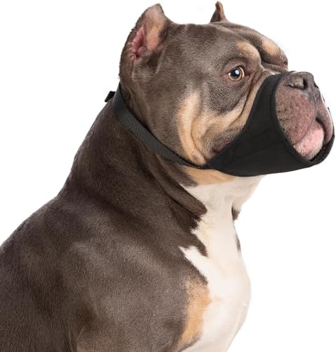 Yoolhamy Hundemaulkorb für Pitbull, weicher Maulkorb für Rottweiler, American Bully Bulldogge, Boxer, um Beißen und Bellen zu verhindern, für mittelgroße und große Kurze Schnauze für die Fellpflege Yoolhamy Hundemaulkorb für Pitbull, weicher Maulkorb für Rottweiler, American Bully Bulldogge, Boxer, um Beißen und Bellen zu verhindern, für mittelgroße und große Kurze Schnauze für die Fellpflege von Yoolhamy