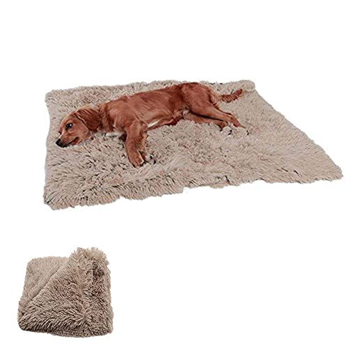 Yoommd Plüsch Flauschige Decken für Haustier, Hundedecke Flauschige Doppeilseitige Super Softe Warme Katzendecke Liegedecke Hund Welpen Katze Weiche Decke, Braun(100x75cm) von Yoommd