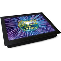 Ausschließlich Dinner Time Lap Tablett L860 | Personalisiertes Geschenk Gepolstertes Mehrzweck-Laptablett Abendessen Laptop Schreibtisch von YooshUK