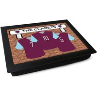 Burnley Fc "The Clarets' Schoßtablett L911 | Personalisiertes Geschenk Gepolstertes Knietablett Mehrzwecktablett Laptop Schreibtisch Handgefertigt von YooshUK