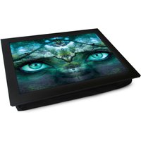 Eyes Of The Forest Fotoablage L883 | Personalisiertes Geschenk Gepolstertes Laptray Mehrzweck-Tablett Laptop Schreibtisch Handgefertigt in von YooshUK