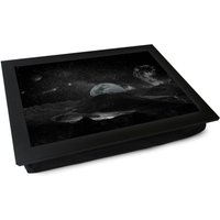 Mond Berg Lap Tablett - L0867 Personalisiertes Geschenk | Einzigartiges Gepolsterter Laptray Hochwertige Laptop Schreibtisch von YooshUK