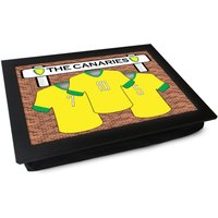 Norwich City Fc "The Canaries' Lap Tablett L920 - Personalisiertes Geschenk | Gepolsterter Laptray Hochwertige Gepolsterte Laptop Schreibtisch von YooshUK