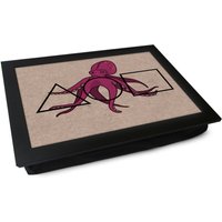 Oktopus Adventure Lap Tablett - L884 Personalisiertes Geschenk | Einzigartiges Gepolsterter Laptray Hochwertige Laptop Schreibtisch von YooshUK