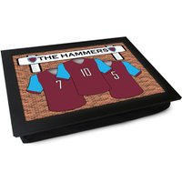 West Ham Fc "The Hammers' Schoßtablett L925 | Personalisiertes Geschenk Gepolstertes Tablett Mehrzweck Laptop Schreibtisch Handgefertigt in von YooshUK