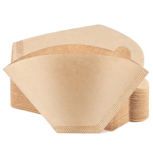 100 Stück Kaffeefilter Papier, U-Form #4 Coffee Filter Paper Ersatzfilter Kaffeezubehör für Zuhause Büro Kaffeemaschinen (8-12 Tassen) von Yoosso