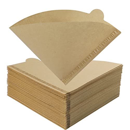 200 Stück Kaffeefilter papier, Größe 1, V-förmiger Kaffeefilter Kegel Kaffeefilter Coffee Papierfilter für Kaffeemaschinen Kaffeekanne Filterbecher (1-2 Tassen) von Yoosso