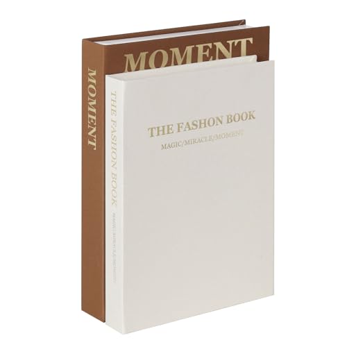 YoouDamy Dekorative Buch-Aufbewahrungsboxen, 2er-Set, Premium-Leinen-Bücher mit Magnetverschluss, Mehrzweck-Couchtisch und Regal-Dekoration für Zuhause, Büro, ästhetischer Andenken-Organizer (Braun + YoouDamy Dekorative Buch-Aufbewahrungsboxen, 2er-Set, Premium-Leinen-Bücher mit Magnetverschluss, Mehrzweck-Couchtisch und Regal-Dekoration für Zuhause, Büro, ästhetischer Andenken-Organizer (Braun + von YoouDamy
