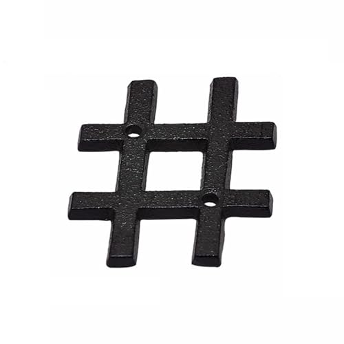 3 Zoll Hausnummern Mit Schrauben, Modernes Metallschild Für Die Türnummer, 7,5 Cm Briefkasten Adressen Schild, Dekorativ Für Den Außenbereich, Für Büro, Hotel, Wohnung, Zimmer, Café(HASH) von Yooumilife