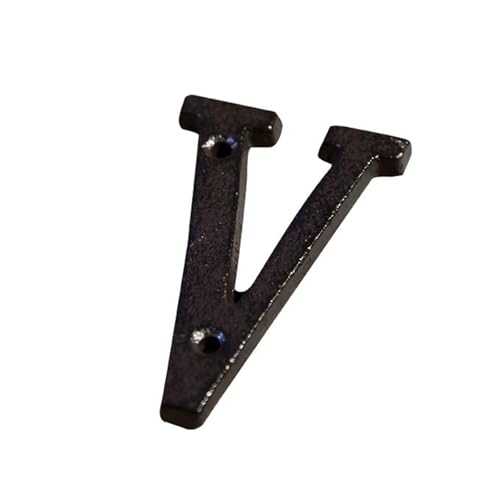 3 Zoll Hausnummern Mit Schrauben, Modernes Metallschild Für Die Türnummer, 7,5 Cm Briefkasten Adressen Schild, Dekorativ Für Den Außenbereich, Für Büro, Hotel, Wohnung, Zimmer, Café(V) von Yooumilife