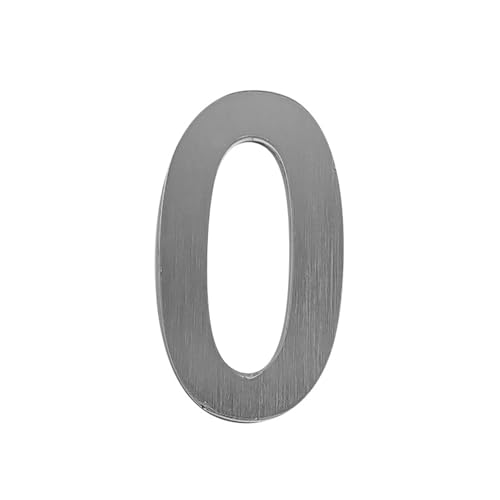 Selbstklebende Hausnummer Aufkleber 2/3/3,5 Zoll Moderne Metall-Edelstahl-Türnummer Silber/Schwarz Briefkasten-Adresse-Schild, Für Wanddekoration, Apartment, Zimmer, Büro, Hotel, Café(Silver 0,3In) Selbstklebende Hausnummer Aufkleber 2/3/3,5 Zoll Moderne Metall-Edelstahl-Türnummer Silber/Schwarz Briefkasten-Adresse-Schild, Für Wanddekoration, Apartment, Zimmer, Büro, Hotel, Café(Silver 0,3In) von Yooumilife