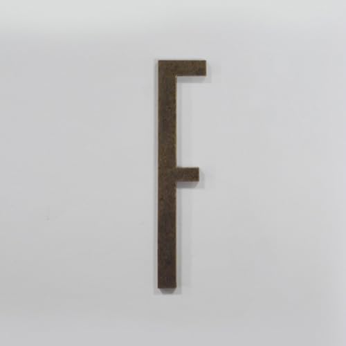 Selbstklebende Hausnummern Aufkleber 2,75 Zoll Moderne Metall Türnummer Bronze Adresse Briefkasten Buchstaben Schild Außen Dekorativ, Für Hotelzimmer Büro Apartment Café Garten(F) von Yooumilife