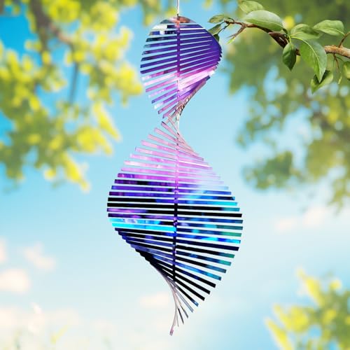 Metall-3D-Windspiel, Windrad Regenbogen, Windrad-Hängeschild für den Außen- und Innenbereich, Baumanhänger-Sonnenfänger für die Gartendekoration, Weihnachtsschmuck Metall-3D-Windspiel, Windrad Regenbogen, Windrad-Hängeschild für den Außen- und Innenbereich, Baumanhänger-Sonnenfänger für die Gartendekoration, Weihnachtsschmuck von Yooyan