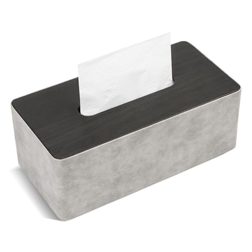 PU-Leder Taschentuchbox, Kosmetiktücher Box, Tissue-Box-Halter, Rechteckige TissueBox für den Haushalt, Taschentuchkoffer Serviettenspender für Zuhause Büro Auto PU-Leder Taschentuchbox, Kosmetiktücher Box, Tissue-Box-Halter, Rechteckige TissueBox für den Haushalt, Taschentuchkoffer Serviettenspender für Zuhause Büro Auto von Yooyan