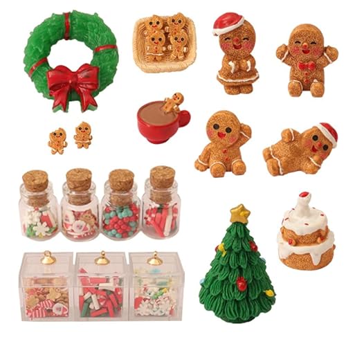 Yooyan 22 Stück Wichtel Zubehör Weihnachten, Puppenhaus Zubehör Weihnachtswichtel Miniatur Zubehör Wichteltür Set mit Mini Weihnachtsbaum Weihnachtskranz Lebkuchenmann Kekse Wichtelzubehör Yooyan 22 Stück Wichtel Zubehör Weihnachten, Puppenhaus Zubehör Weihnachtswichtel Miniatur Zubehör Wichteltür Set mit Mini Weihnachtsbaum Weihnachtskranz Lebkuchenmann Kekse Wichtelzubehör von Yooyan