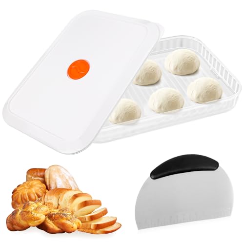 Yooyan Frischhaltedose Gefrierschrank Knödel Wonton-Box - Lagiger Großer Keksträger Keks-Reisebehälter Stapelbares Tablett Lebensmittelkonservierung Pizzateig Box mit Deckel Gärbox für Bleiben Frisch Yooyan Frischhaltedose Gefrierschrank Knödel Wonton-Box - Lagiger Großer Keksträger Keks-Reisebehälter Stapelbares Tablett Lebensmittelkonservierung Pizzateig Box mit Deckel Gärbox für Bleiben Frisch von Yooyan