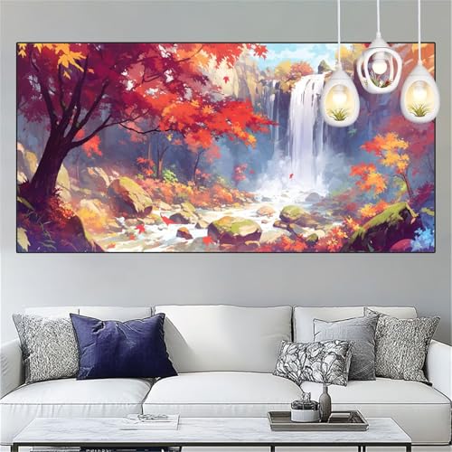 Fallen Diamond Painting Erwachsene Groß xxl 60x120cm Diamant Painting Bilder Baum des Lebens Diamant Malerei Set,Vollbohrer Crystal Art Stickerei Kreuzstich Bastelset Erwachsene,Dekor Geschenke YC-197 von Yooyixi