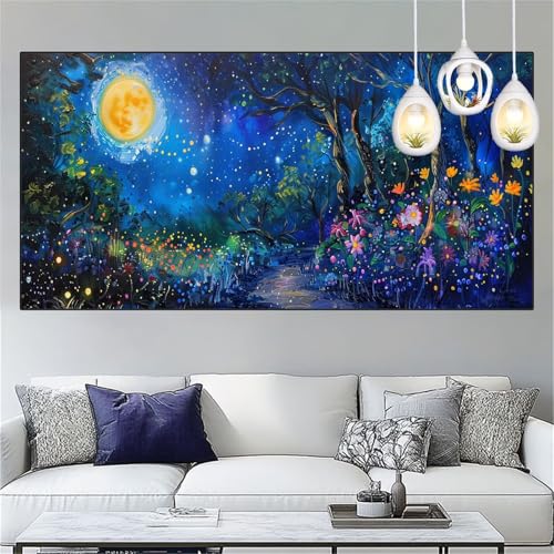 Mond Diamond Painting Erwachsene Groß xxl 90x250cm Diamant Painting Bilder Wald Diamant Malerei Set,Vollbohrer Crystal Art Stickerei Kreuzstich Bastelset Erwachsene für Home Dekor Geschenke YC-213 Mond Diamond Painting Erwachsene Groß xxl 90x250cm Diamant Painting Bilder Wald Diamant Malerei Set,Vollbohrer Crystal Art Stickerei Kreuzstich Bastelset Erwachsene für Home Dekor Geschenke YC-213 von Yooyixi