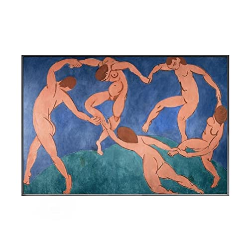 Henri Matisse Der Tanz Abstrakte Leinwandgemälde an der Wand Kunst Poster und Drucke Fauvismus Bilder für Wohnzimmer 70 x 90 cm (28 x 35 Zoll) rahmenlos von Yooyu