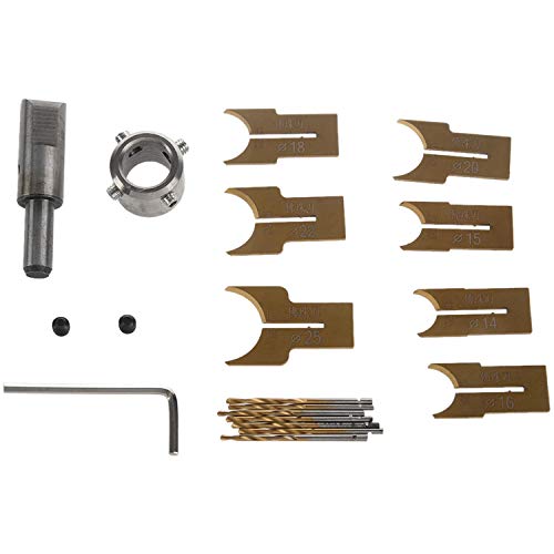 Yopeissn 16 Stuecke Metall Ball Klinge Holzbearbeitung Fraeser Form Werkzeug Perlen Fraeser Bohrer Bit Set 14-25 Mm von Yopeissn