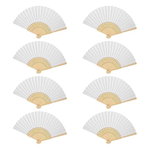Yopeissn DIY Papierfächer Bambus Handventilator Handgefalteter Fächer für Kinderzeichnungen Handventilator Aus Papier von Yopeissn
