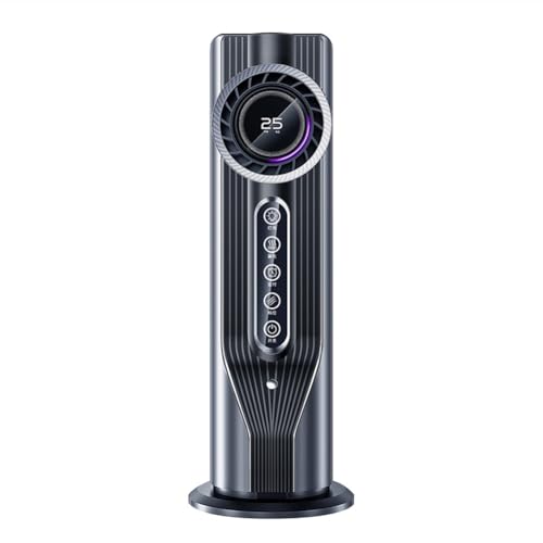 Yopeissn Schlafzimmer Turmventilator Leise USB Wasser-Kühllüfter Tragbarer Wassernebelbefeuchter Luftkühler für Den Schreibtisch Dunkelgrau von Yopeissn