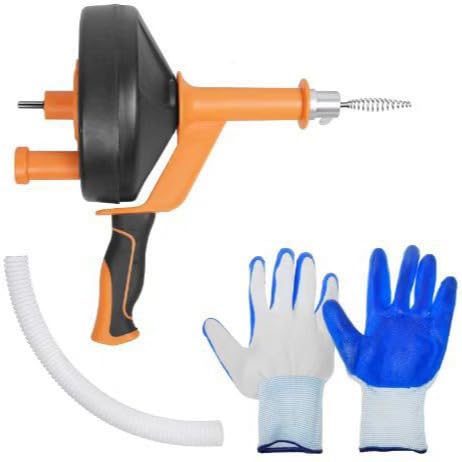 Rohrreiniger Abflussreiniger Spirale 13 m flexible Rohrreinigung spirale Abflussbohrer mit Bohraufsatz Verstopfungsentferner manuelle oder elektrische Verwendung für Küche Badezimmer Waschbecken Rohrreiniger Abflussreiniger Spirale 13 m flexible Rohrreinigung spirale Abflussbohrer mit Bohraufsatz Verstopfungsentferner manuelle oder elektrische Verwendung für Küche Badezimmer Waschbecken von Yopption