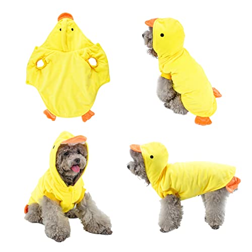 Yoption Hunde-Enten-Kostüm, Halloween-Cosplay-Kapuzenpullover, lustige Outfits für Welpen, Hunde, Kätzchen, Größe XL Yoption Hunde-Enten-Kostüm, Halloween-Cosplay-Kapuzenpullover, lustige Outfits für Welpen, Hunde, Kätzchen, Größe XL von Yoption
