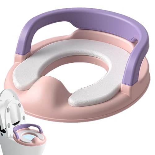 Toilettensitz Kinder WC Aufsatz, Baby-Töpfchentraining-Toilettensitz, Kinder Toilettensitz WC-Sitz Töpfchen Training Sitze Kloaufsatz FürJungen Und Mädchen 12 Monate Bis 8 Jahre, Pink Lila von Yorajuy