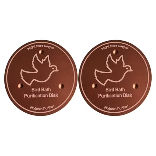 Yorajuy Kupfer-Vogeltränkenscheibe, Kupferplatte für Vogeltränke – Luftreiniger-Scheibe mit -Unterstützung für alle Jahreszeiten, Garten, Hinterhof, Kolibri Yorajuy Kupfer-Vogeltränkenscheibe, Kupferplatte für Vogeltränke – Luftreiniger-Scheibe mit -Unterstützung für alle Jahreszeiten, Garten, Hinterhof, Kolibri von Yorajuy