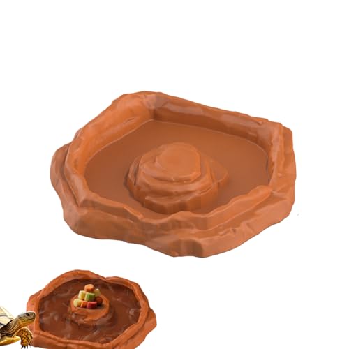 Yorajuy Schildkröten-Wassernapf | Reptilien-Badebecken – rutschfeste Schildkröten-Wassernapf mit Rampe für Aquarium, Tank, Terrarium für Gecko, Schlange, Bartdrache Yorajuy Schildkröten-Wassernapf | Reptilien-Badebecken – rutschfeste Schildkröten-Wassernapf mit Rampe für Aquarium, Tank, Terrarium für Gecko, Schlange, Bartdrache von Yorajuy