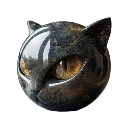 Yorajuy Schwarze Katze Figur - Sammlerstück Miniatur-Skulptur - Elegante schwarze Katzenfiguren für Bücherregal Schreibtisch Couchtisch Eingang Hof Zuhause Frauen Männer Yorajuy Schwarze Katze Figur - Sammlerstück Miniatur-Skulptur - Elegante schwarze Katzenfiguren für Bücherregal Schreibtisch Couchtisch Eingang Hof Zuhause Frauen Männer von Yorajuy