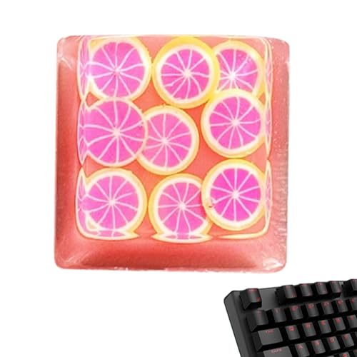 Yorajuy Tastatur-Tastenkappen-Set, Crystal Jelly-Tastenkappen | Süße Schlüsselkappen | Süßigkeiten Tastenkappen Dekoratives Computerzubehör für mechanische Tastatur Hintergrundbeleuchtete von Yorajuy