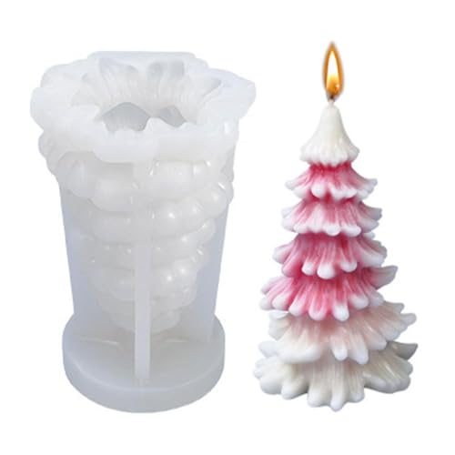 Yorajuy Weihnachtsbaum-Kerzenform | 3D-Weihnachtsbaum-Silikonkerze – Heimdekorationen für Büros, Zuhause, Wohnung, Schlafsaal, Schreibtisch, Schule, Party, Erntedankfest Yorajuy Weihnachtsbaum-Kerzenform | 3D-Weihnachtsbaum-Silikonkerze – Heimdekorationen für Büros, Zuhause, Wohnung, Schlafsaal, Schreibtisch, Schule, Party, Erntedankfest von Yorajuy