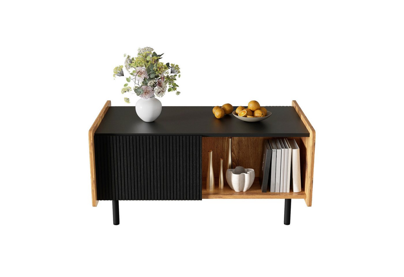 Yorbay Wohnzimmer-Set Klassik Schwarze Holzfarbene Möbelanzug Yorbay Wohnzimmer-Set Klassik Schwarze Holzfarbene Möbelanzug von Yorbay