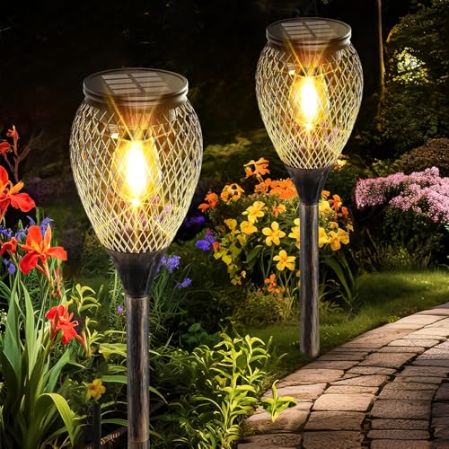 Yorezcop Solarlampen für Außen Garten, 2 Stück Solarleuchten für Außen, Superhell Wasserdichte Solarleuchten für Außen, Auto Ein/Aus Gehweg Auffahrt Bürgersteig Rasen Terrasse Hof Yorezcop Solarlampen für Außen Garten, 2 Stück Solarleuchten für Außen, Superhell Wasserdichte Solarleuchten für Außen, Auto Ein/Aus Gehweg Auffahrt Bürgersteig Rasen Terrasse Hof von Yorezcop