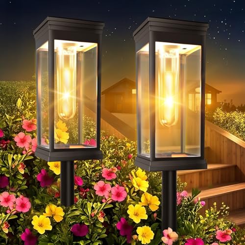 Yorezcop Upgraden Solarlampen für Außen Garten, 2 Stück Große Solarleuchten für Außen, Superhell Wasserdichte Solarleuchten für Außen, Auto Ein/Aus Solar für Den Garten Hof Rasen Yorezcop Upgraden Solarlampen für Außen Garten, 2 Stück Große Solarleuchten für Außen, Superhell Wasserdichte Solarleuchten für Außen, Auto Ein/Aus Solar für Den Garten Hof Rasen von Yorezcop