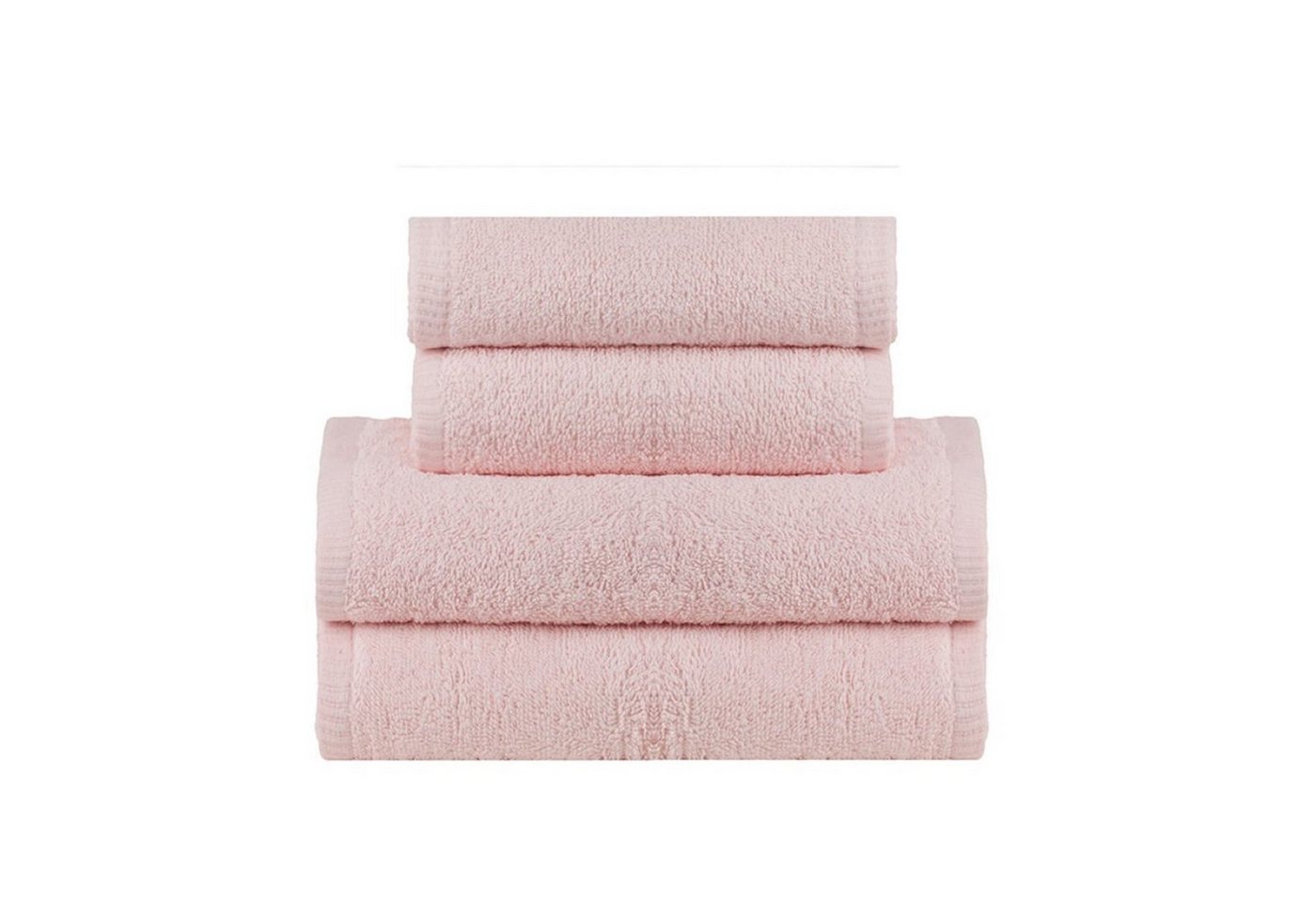 York Handtuch Set Handtuch / Badetuch 100 % Baumwolle Rosa 50x100cm 70x100cm, (Set) von York