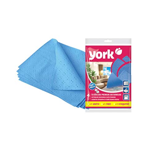 York Hochwertige Tücher wie Baumwolle 4 + 1St. sammelt Staub effektiv von York