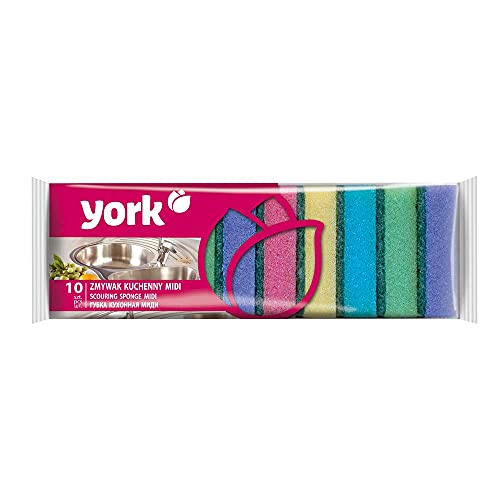 York YZMYMIDI Küchenschwamm Midi, 10 St, 80x50x25 mm Größe von York