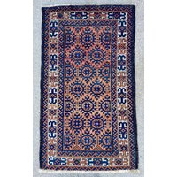 Antiker Belutsch Teppich Handgewebter Akzent Teppich 70 X 160 cm von YorukVintageRugs