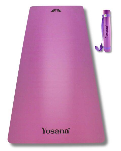 Yosana Yogamatte Ultra Grip inkl. Baumwolltragegurt von Yosana