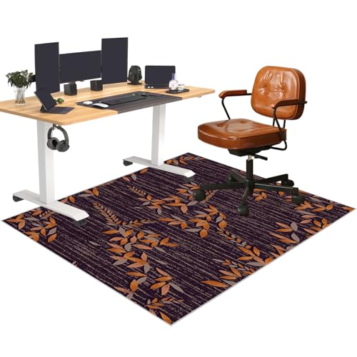 Bodenschutzmatte bürostuhl, Bürostuhl Unterlage, Computerstuhl Teppich, Schreibtischstuhl Unterlage, Gaming-Stuhlmatten, Mehrzweckstuhl Teppich für zu Hause, Parkett, Hartböden 120 x 140 cm von YosetomhLvey
