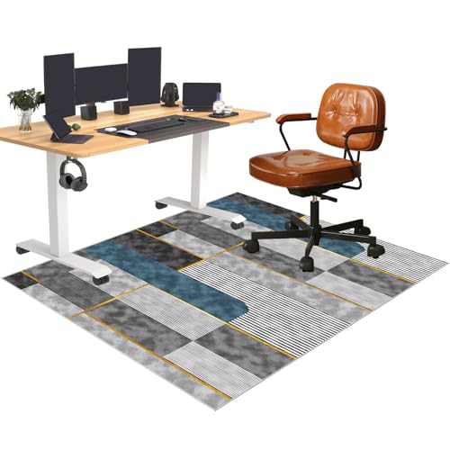 Bodenschutzmatte bürostuhl, Bürostuhl Unterlage, Computerstuhl Teppich, Schreibtischstuhl Unterlage, Gaming-Stuhlmatten, Mehrzweckstuhl Teppich für zu Hause, Parkett, Hartböden 120 x 160 cm von YosetomhLvey