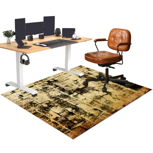 Bodenschutzmatte bürostuhl, Bürostuhl Unterlage, Computerstuhl Teppich, Schreibtischstuhl Unterlage, Gaming-Stuhlmatten, Mehrzweckstuhl Teppich für zu Hause, Parkett, Hartböden 120 x 160 cm von YosetomhLvey