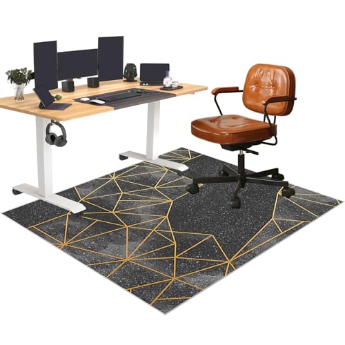 Bodenschutzmatte bürostuhl, Bürostuhl Unterlage, Computerstuhl Teppich, Schreibtischstuhl Unterlage, Gaming-Stuhlmatten, Mehrzweckstuhl Teppich für zu Hause, Parkett, Hartböden 130 x 160 cm von YosetomhLvey