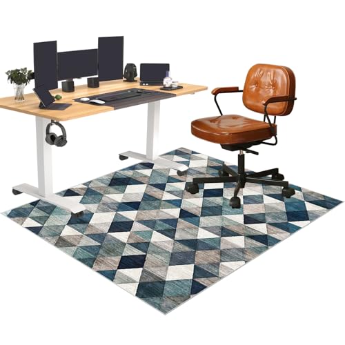 Bodenschutzmatte bürostuhl, Bürostuhl Unterlage, Computerstuhl Teppich, Schreibtischstuhl Unterlage, Gaming-Stuhlmatten, Mehrzweckstuhl Teppich für zu Hause, Parkett, Hartböden 70 x 100 cm von YosetomhLvey