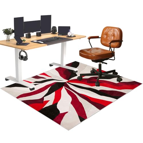 Bodenschutzmatte bürostuhl, Bürostuhl Unterlage, Computerstuhl Teppich, Schreibtischstuhl Unterlage, Gaming-Stuhlmatten, Mehrzweckstuhl Teppich für zu Hause, Parkett, Hartböden 80 x 120 cm von YosetomhLvey