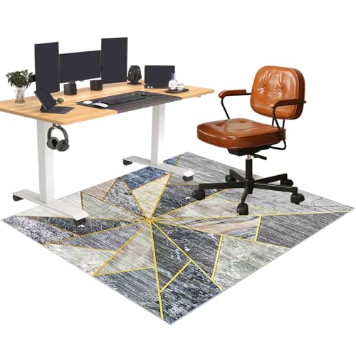 Bodenschutzmatte bürostuhl, Bürostuhl Unterlage, Computerstuhl Teppich, Schreibtischstuhl Unterlage, Gaming-Stuhlmatten, Mehrzweckstuhl Teppich für zu Hause, Parkett, Hartböden 80 x 120 cm von YosetomhLvey